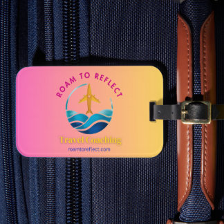 Étiquette À Bagage Étiquette de bagage Rose et Jaune pour Voyager en 