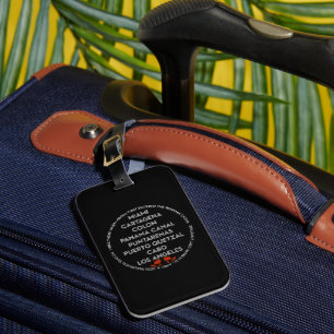 Étiquette À Bagage Étiquette de bagage sombre