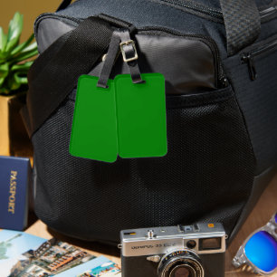 Étiquette À Bagage Étiquette de bagage verte