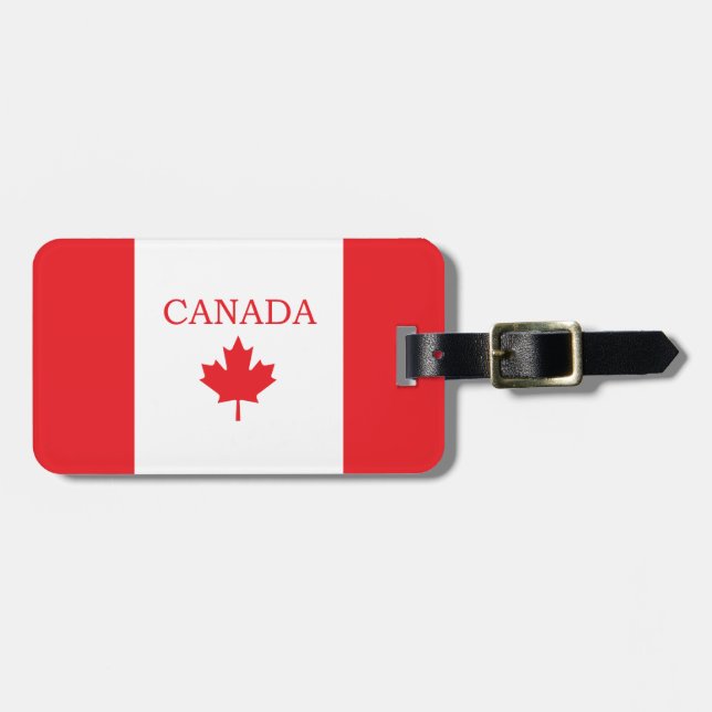 Étiquette À Bagage Étiquette de bagages Canada (Devant horizontal)