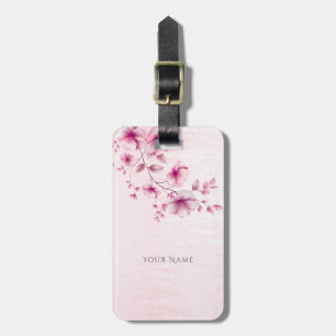 Étiquette À Bagage Étiquette de bagages couleur rose
