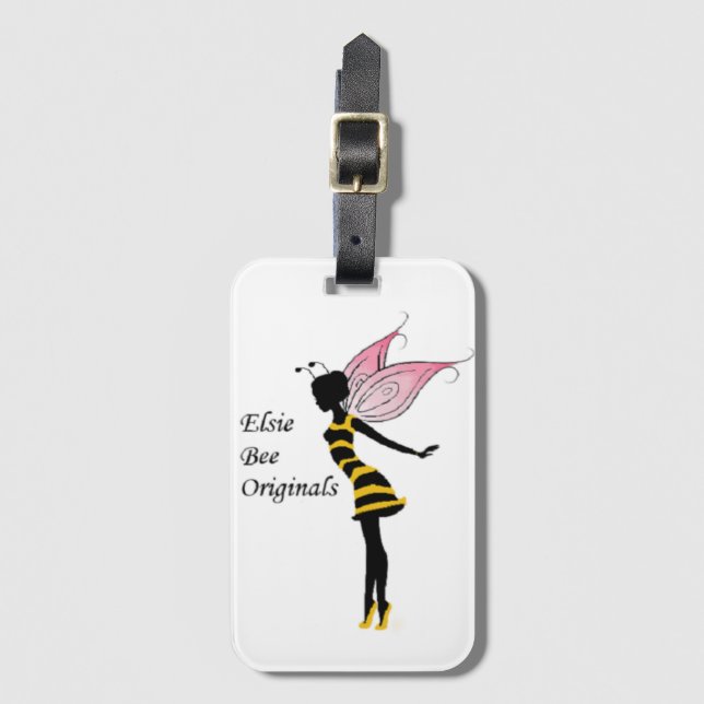 Étiquette À Bagage Étiquette de bagages Elsie Bee (Devant Vertical)