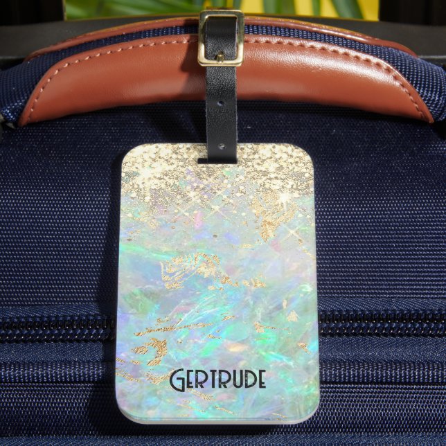 Étiquette À Bagage étiquette de bagages opale pour gemstone fausse pa (Insitu Rectoal 2)