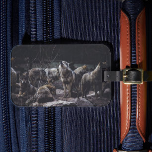 Étiquette À Bagage Étiquette de bagages Wolf Pack