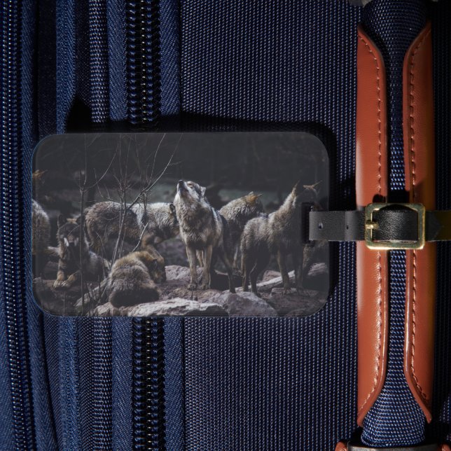 Étiquette À Bagage Étiquette de bagages Wolf Pack (Insitu Rectoal 4)