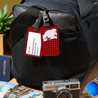 Étiquette À Bagage Étiquette de la valise de l'ours polaire