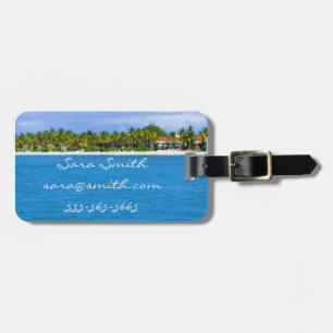 Étiquette À Bagage Étiquette des Caraïbes de bagage de paradis -