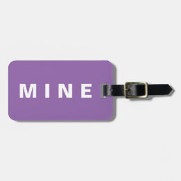 Étiquette À Bagage Étiquette drôle de bagage avec la "mine" écrite