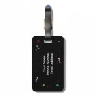 Étiquette drôle de bagage de carlin