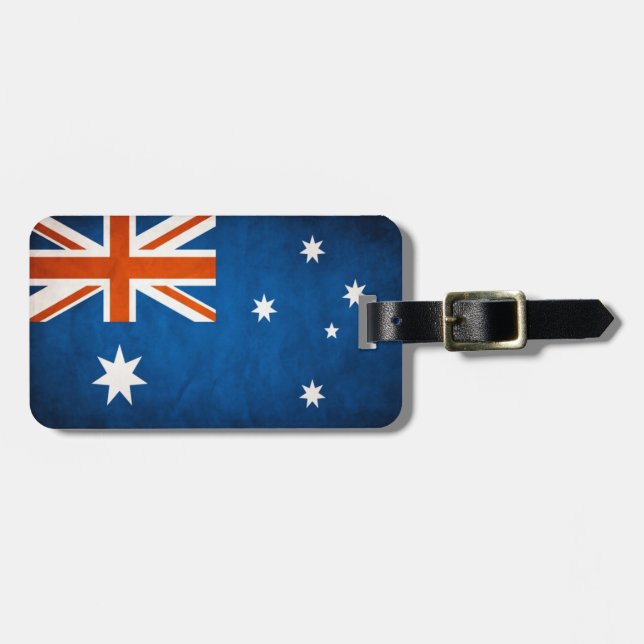 Étiquette À Bagage Étiquette du drapeau australien (Devant horizontal)