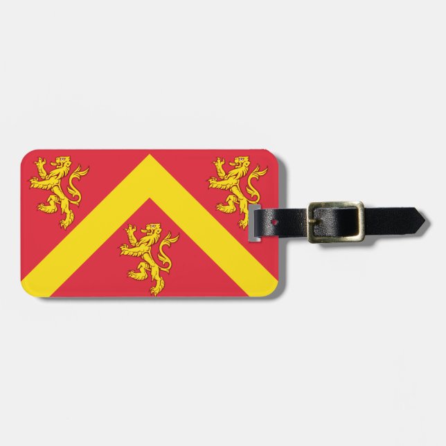 Étiquette À Bagage Étiquette du drapeau d'Anglesey Luggage (Devant horizontal)