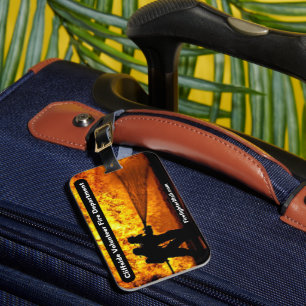 Étiquette À Bagage Étiquette du service d'incendie volontaire de Clif