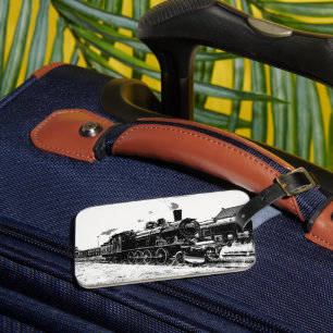 Étiquette À Bagage Étiquette du train à vapeur Vintage