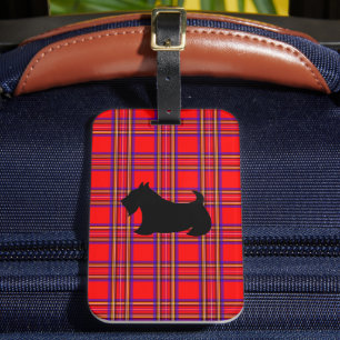 Étiquette À Bagage Étiquette écossaise de bagage Terrier