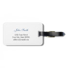 Étiquette élégante de bagage de voyage de lune de