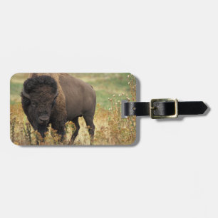Étiquette À Bagage Étiquette en bois de bagage de bison