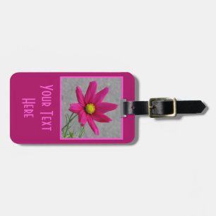 Étiquette À Bagage Étiquette faite sur commande de bagage de fleur