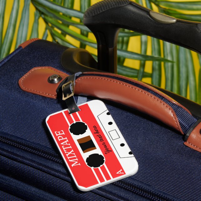 Étiquette À Bagage Étiquette faite sur commande de bagage de Mixtape (Insitu Rectoal 1)