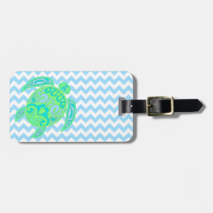 Étiquette À Bagage Étiquette faite sur commande de bagage de tortue
