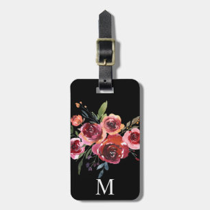 Étiquette À Bagage Étiquette faite sur commande florale de bagage
