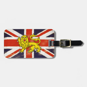 Étiquette À Bagage Étiquette héraldique de bagage de lion d'Union