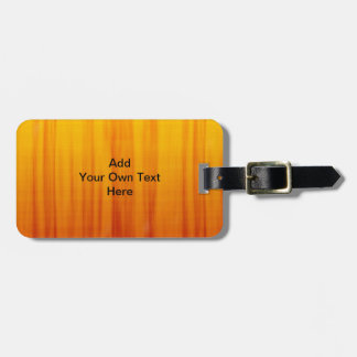 Étiquette À Bagage Étiquette jaune et orange de bagage de motif