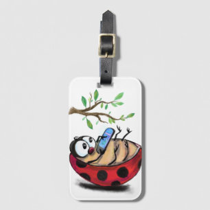 Étiquette À Bagage Étiquette Ladybug avec bagage téléphonique