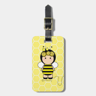 Étiquette À Bagage Étiquette mignonne de bagage d'abeille
