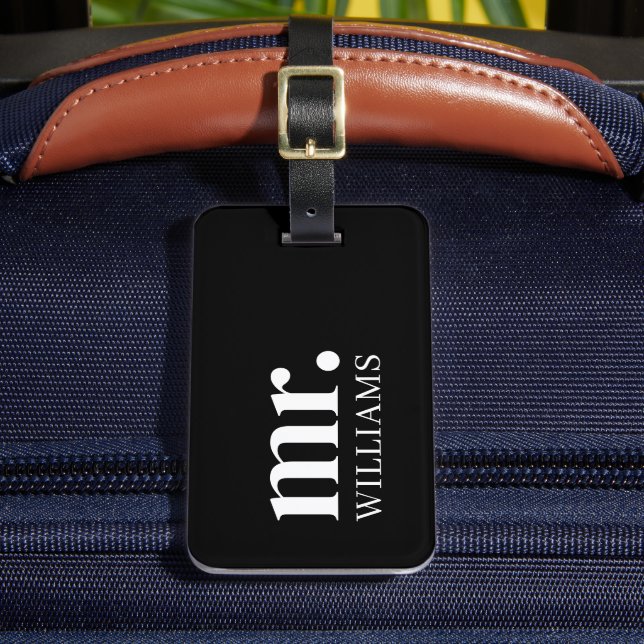 Étiquette À Bagage Étiquette moderne M. Luggage (Insitu Rectoal 2)