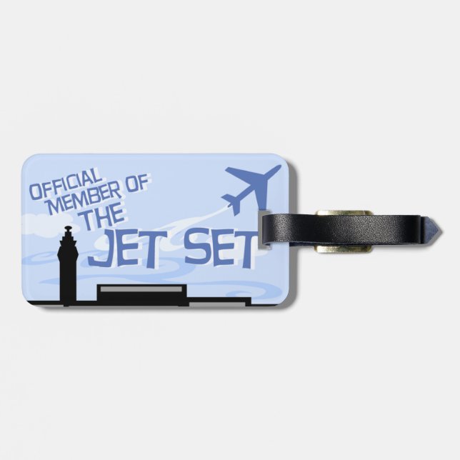 Étiquette À Bagage Étiquette officielle de voyage de membre réglé de (Dos horizontal)