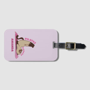Étiquette À Bagage Étiquette Pilates Badass Workout Kitty Cat Luggage