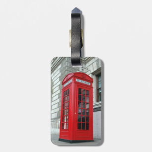 Étiquette À Bagage Étiquette rouge de bagage de boîte de téléphone de