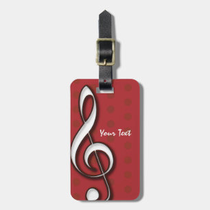 Étiquette À Bagage Étiquette rouge de bagage de clef triple - 2 ont