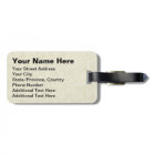 Étiquette vintage de bagage de regard de Tour