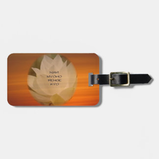 Étiquette À Bagage Étiquettes bouddhistes de bagage de SGI - fleur de