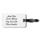 Étiquettes de bagage de CFPW