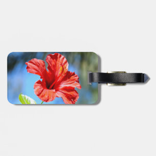 Étiquette À Bagage Étiquettes de bagages à l'Hibiscus rouge