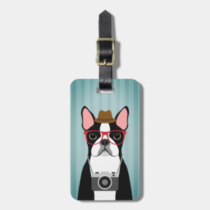 Étiquette À Bagage Étiquettes de bagages Boston Terrier
