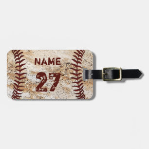 Étiquette À Bagage Étiquettes de Bagages de Baseball Personnalisées C