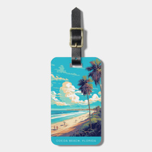 Étiquette À Bagage Étiquettes de bagages de voyage Cocoa Beach Florid