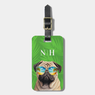 Étiquette À Bagage Étiquettes de bagages Pug