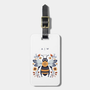 Étiquette À Bagage Étiquettes des bagages d'abeille scandinave