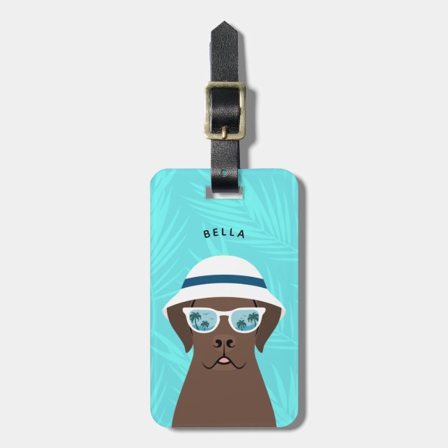 Étiquette À Bagage Étiquettes des bagages Labrador Retriever (Devant Vertical)