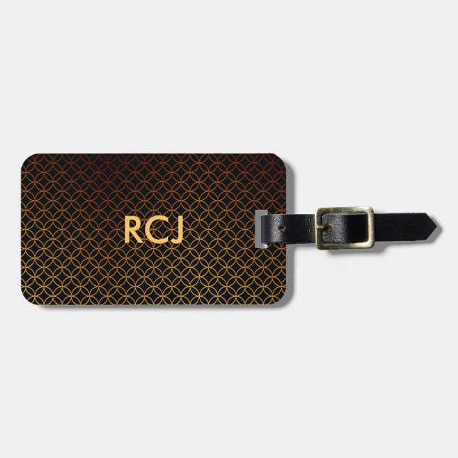 Étiquette À Bagage Étiquettes faites sur commande personnelles de (Devant horizontal)