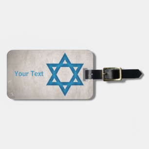 Étiquette À Bagage Étoile de David sale de drapeau de l'Israël