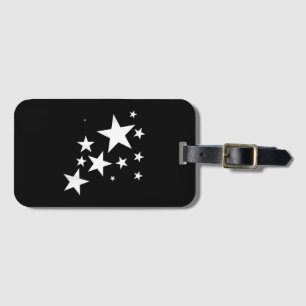 Étiquette À Bagage Étoiles Blanches Star-Motif-Design Costume cadeau