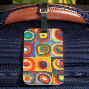 Étiquette À Bagage Étude des couleurs   Wassily Kandinsky