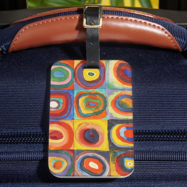 Étiquette À Bagage Étude des couleurs | Wassily Kandinsky (Insitu Rectoal 2)