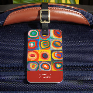 Étiquette À Bagage Étude des couleurs   Wassily Kandinsky