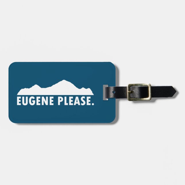 Étiquette À Bagage Eugene Oregon S'Il Vous Plaît (Devant horizontal)